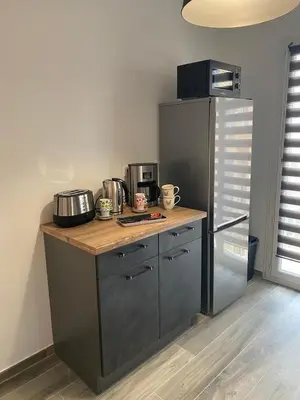 Cuisine ou kitchenette dans l'établissement Calvi apartment 75 m2 city center
