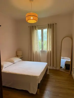 Un ou plusieurs lits dans un hébergement de l'établissement Villa San Michele 3 chambres