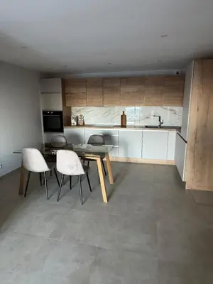 Cuisine ou kitchenette dans l'établissement Appartement vue mer et montagne
