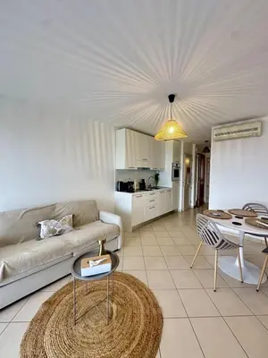 Coin salon dans l'établissement Bel appartement 4 personnes