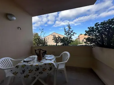 Balcon ou terrasse dans l'établissement Studio 1 pièce 4 couchages L'ILE-ROUSSE