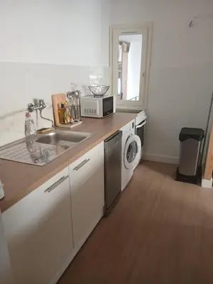 Cuisine ou kitchenette dans l'établissement Joli T2 proche centre