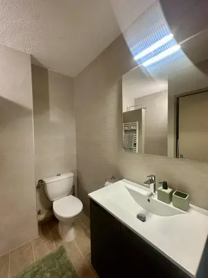Salle de bains dans l'établissement Appartement en rez de jardin-Proche du centre