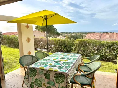 Plan de l'établissement Sant Ambroggio, Appartement Vue Mer, Plage Port à Pied, Balagne, 4 Pers