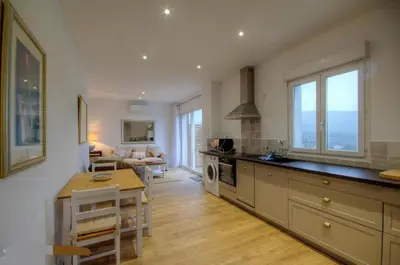 Cuisine ou kitchenette dans l'établissement Belle villa avec piscine vue mer- Cap Corse Sisco