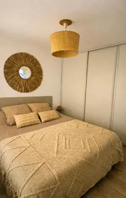 Un ou plusieurs lits dans un hébergement de l'établissement Santa-Casa-Maria, Plage & coeur de Calvi