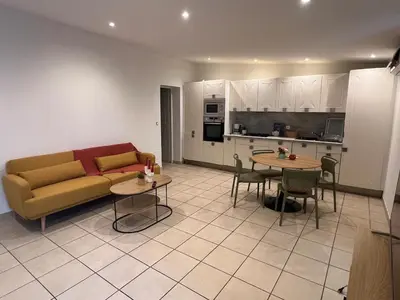 Cuisine ou kitchenette dans l'établissement Appartement a deux pas du Centre ville d île rousse
