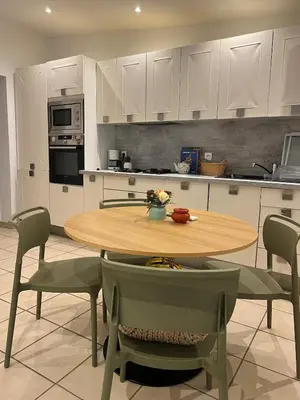 Cuisine ou kitchenette dans l'établissement Appartement a deux pas du Centre ville d île rousse