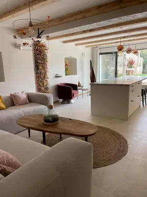 Coin salon dans l'établissement Casaceccu casa d'Estate