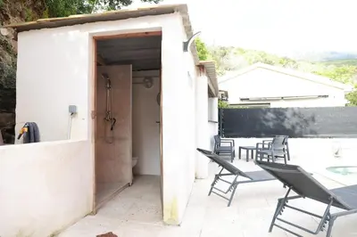 Terrasse ou espace extérieur de l'établissement Appartement entre mer et montagne