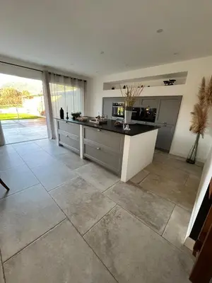 Cuisine ou kitchenette dans l'établissement Maison de charme entre mer et nature 4pers