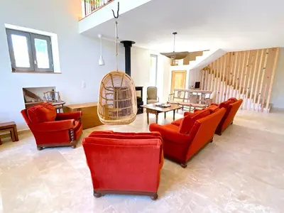 Coin salon dans l'établissement L'appartement Vinosa