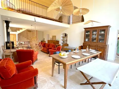 Coin salon dans l'établissement L'appartement Vinosa
