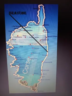 Plan de l'établissement T3 bord de mer corse N 138