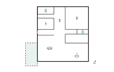 Plan de l'établissement Beautiful Home In Corbara With Wifi