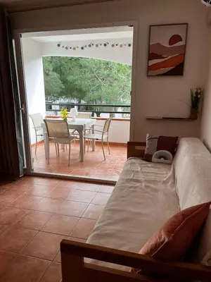Un ou plusieurs lits dans un hébergement de l'établissement Appartement en bord de mer
