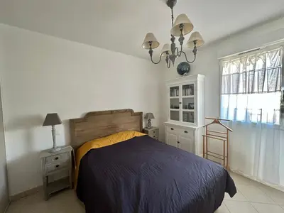 Un ou plusieurs lits dans un hébergement de l'établissement Appartement 2 pièces 4 couchages CALVI