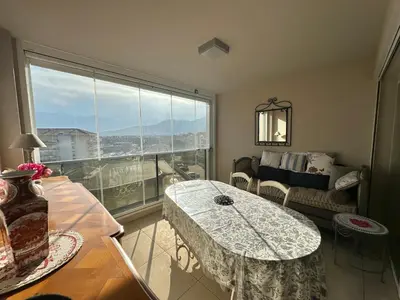 Coin salon dans l'établissement Appartement 2 pièces 4 couchages CALVI