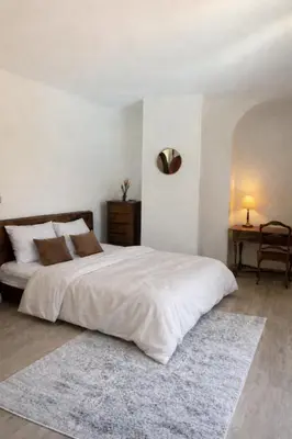 Un ou plusieurs lits dans un hébergement de l'établissement Chambres de charmes - 3 chambres indépendantes avec salles de bains privatives