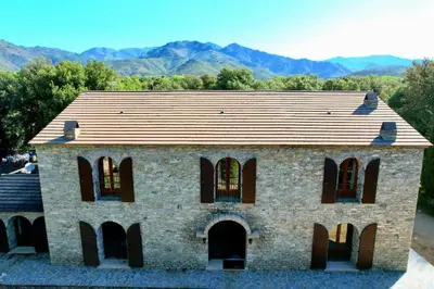 Vue générale sur la montagne ou vue sur la montagne depuis le B&B/chambre d'hôtes