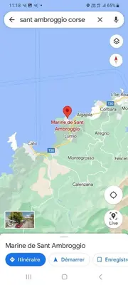 Plan de l'établissement CORSE bord de plage SANT AMBROGGIO