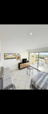 Coin salon dans l'établissement Studio 2 à 4 personnes Sant Ambroggio