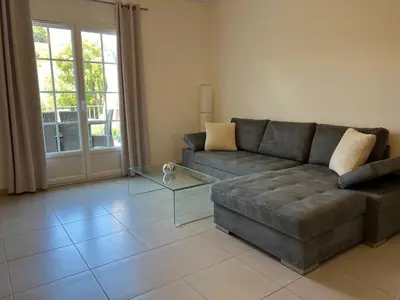 Coin salon dans l'établissement A Murella - maison de vacances à Oletta en Corse