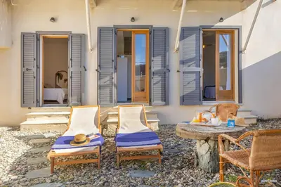 Coin salon dans l'établissement Villa ANNONCIADE