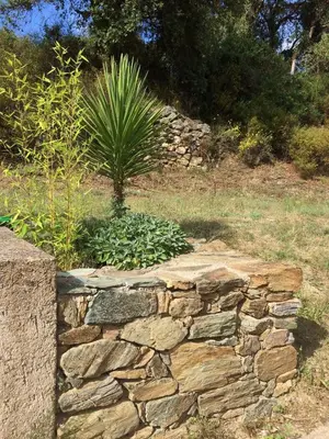 Jardin de l'établissement Maison avec piscine sans voisinage à 4km de la mer