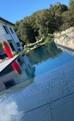 Piscine de l'établissement Studio équipé avec cuisine d été et piscine privée ou située à proximité