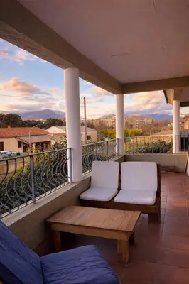 Balcon ou terrasse dans l'établissement Appart cosy - Lumineux avec terrasse
