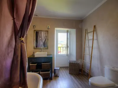 Salle de bains dans l'établissement Holiday Home Exklusivität Korsika- Steinhaus mit Charme by Interhome