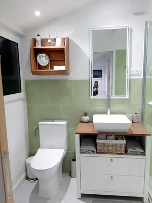 Salle de bains dans l'établissement Estancia el Sauce