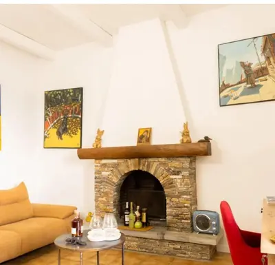 Coin salon dans l'établissement Villa Emmanuella