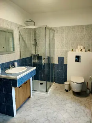 Salle de bains dans l'établissement Maison Corse avec SPA - La Casa Serena