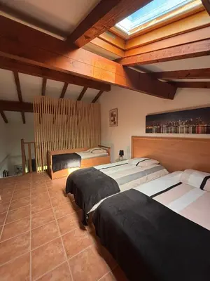 Un ou plusieurs lits dans un hébergement de l'établissement Appartement bord de mer
