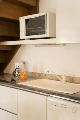 Cuisine ou kitchenette dans l'établissement Casa Marina