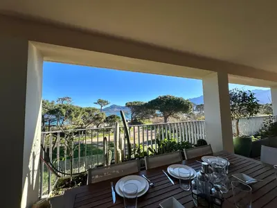 Balcon ou terrasse dans l'établissement Appartement 3 pièces 6 couchages CALVI