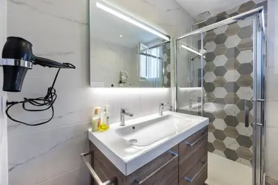 Salle de bains dans l'établissement Nebbiu - 25km de Bastia