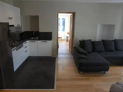Cuisine ou kitchenette dans l'établissement Saint Christophe