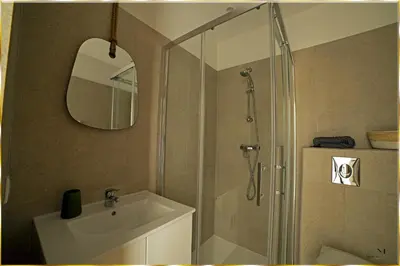 Salle de bains dans l'établissement Résidence Roc e Mare