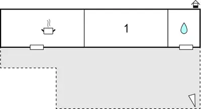 Plan de l'établissement 1 Bedroom Nice Apartment In Bastia