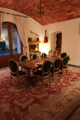 Coin salon dans l'établissement U Palazzu - Demeure de charme au centre de la Corse