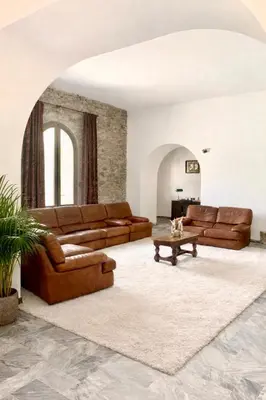 Coin salon dans l'établissement U Palazzu - Demeure de charme au centre de la Corse