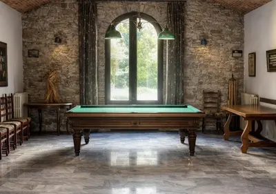 Billard dans l'établissement U Palazzu - Demeure de charme au centre de la Corse