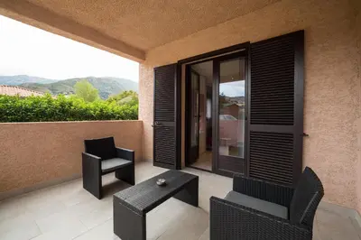 Vue générale sur la montagne ou vue sur la montagne depuis le B&B/chambre d'hôtes