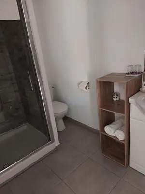 Salle de bains dans l'établissement Casa Petra