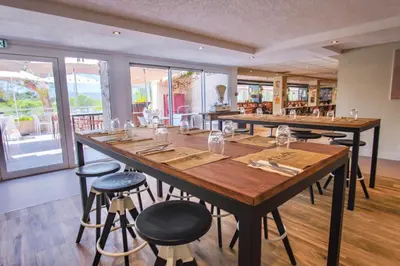 Restaurant ou autre lieu de restauration dans l'établissement Belambra Clubs Belgodère - Golfe de Lozari
