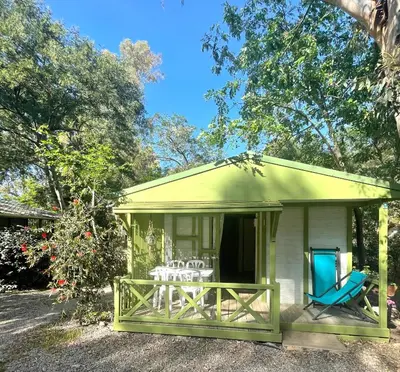 Jardin de l'établissement Camping la Clé des Champs