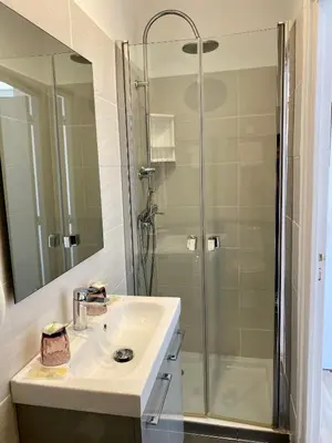Salle de bains dans l'établissement Hotel Belvedere